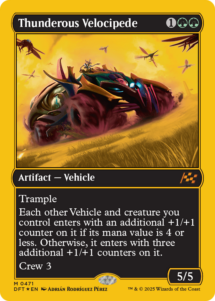 Thunderous Velocipede (First-Place Foil) [Aetherdrift] | Anubis Games and Hobby
