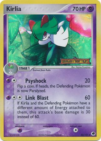 Kirlia (32/101) (Stamped) [EX: Dragon Frontiers] | Anubis Games and Hobby