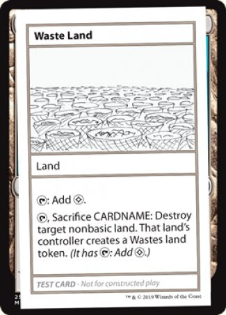 Waste Land (2021 Edition) [Mystery Booster Playtest Cards] | Anubis Games and Hobby