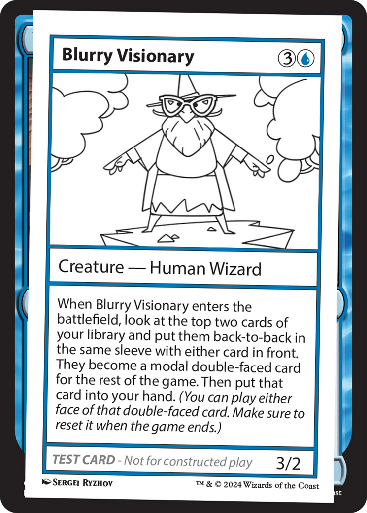 Blurry Visionary [Mystery Booster 2 Playtest Cards] | Anubis Games and Hobby