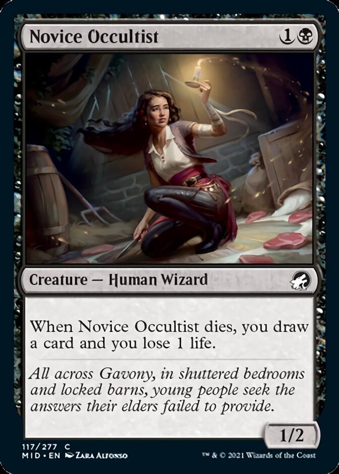 Novice Occultist [Innistrad: Midnight Hunt] | Anubis Games and Hobby