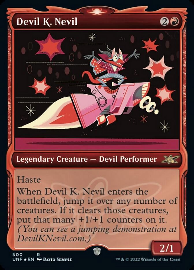 Devil K. Nevil (Showcase) (Galaxy Foil) [Unfinity] | Anubis Games and Hobby