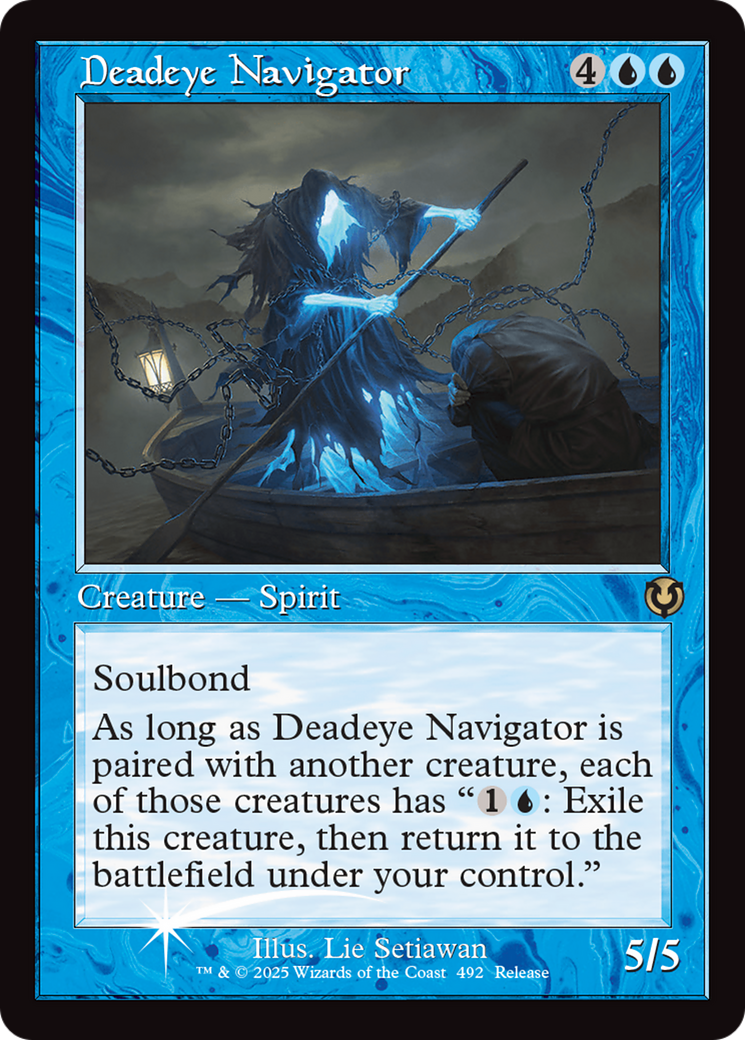 Deadeye Navigator (Retro Frame) [Innistrad Remastered Promos] | Anubis Games and Hobby