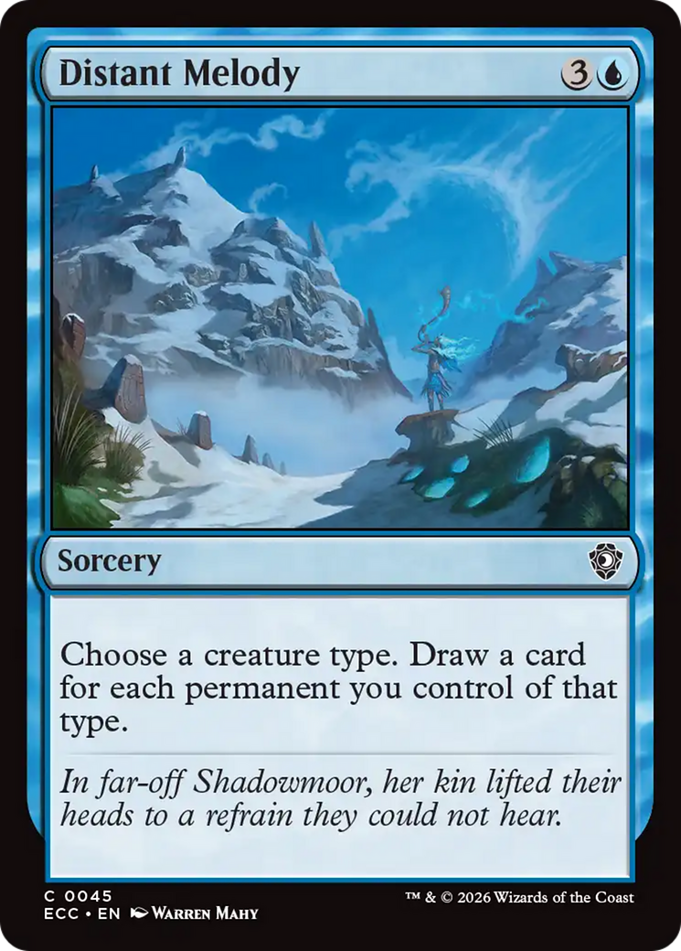 Distant Melody [Lorwyn Eclipsed Commander] | Anubis Games and Hobby