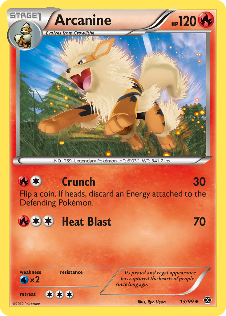 Arcanine (13/99) [Black & White: Next Destinies] | Anubis Games and Hobby
