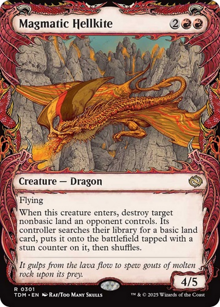 Magmatic Hellkite (Showcase) [Tarkir: Dragonstorm] | Anubis Games and Hobby