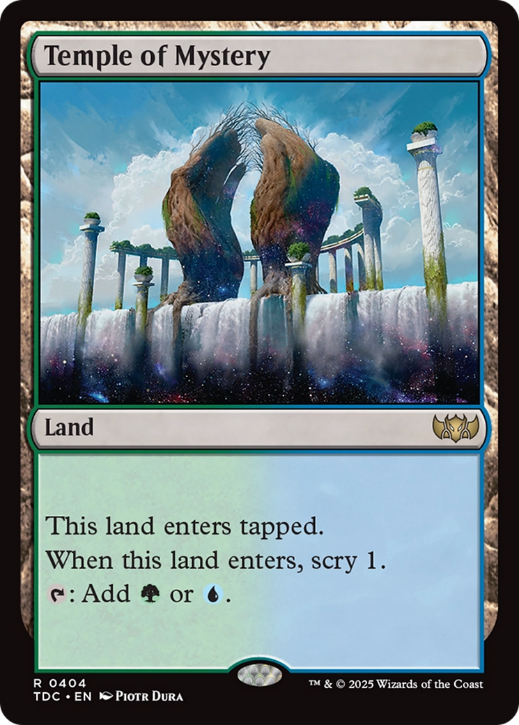 Temple of Mystery [Tarkir: Dragonstorm Commander] | Anubis Games and Hobby
