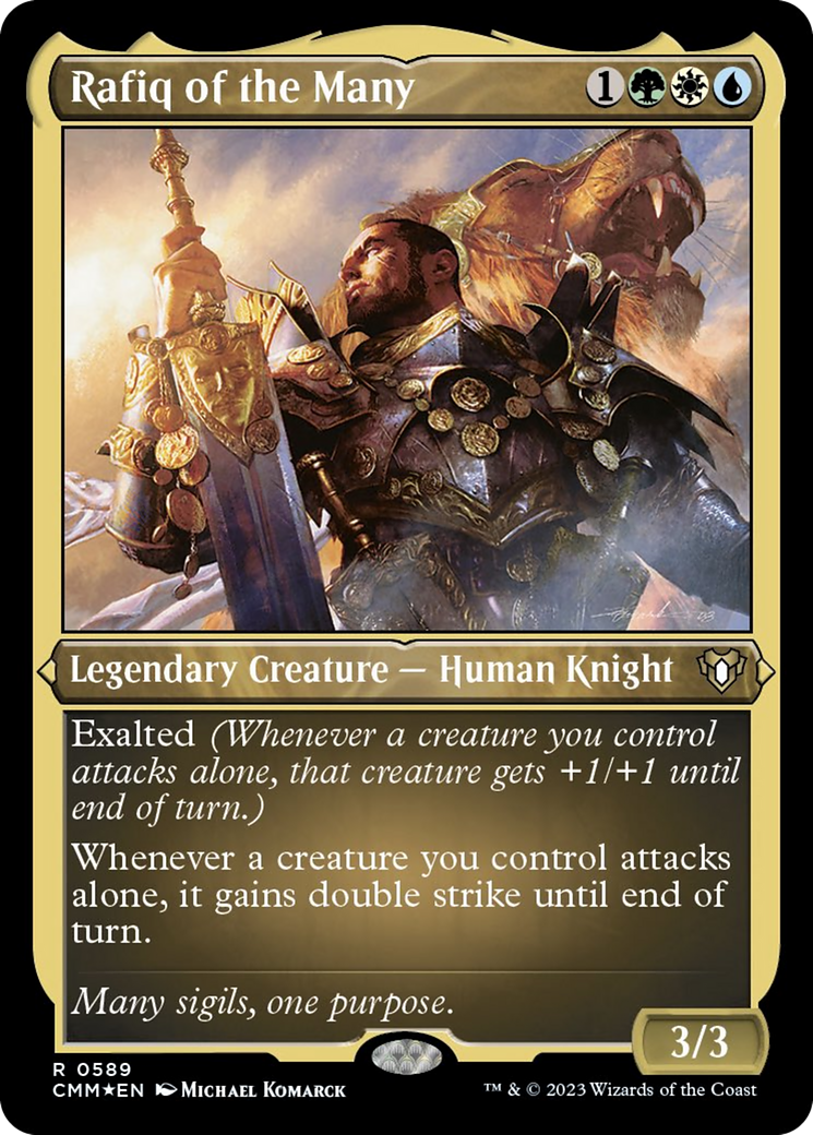 Rafiq of the Many (Foil Etched) [Commander Masters] | Anubis Games and Hobby