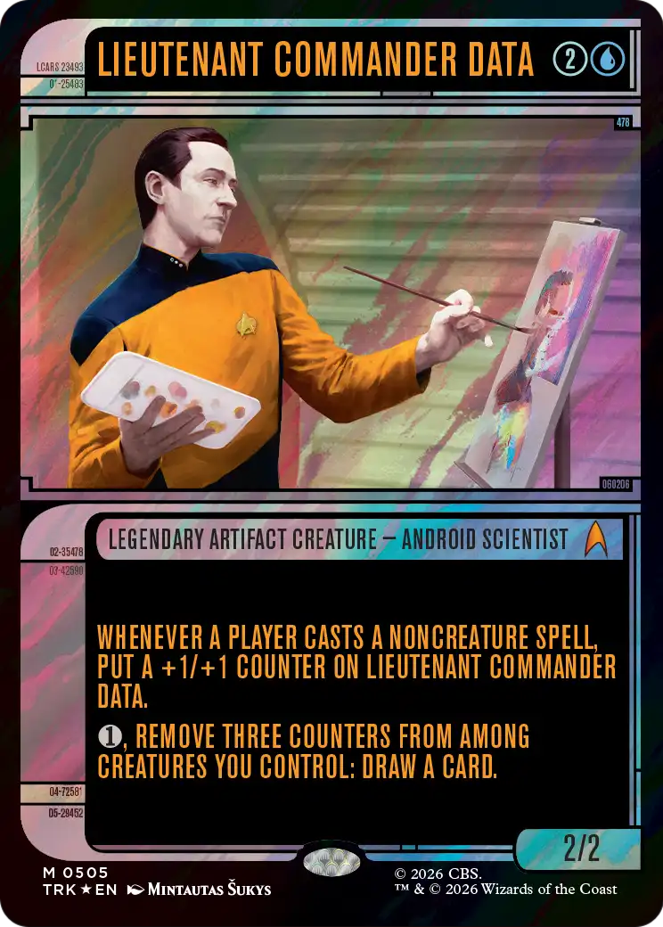 Lieutenant Commander Data (Showcase) (Surge Foil) [Star Trek] | Anubis Games and Hobby