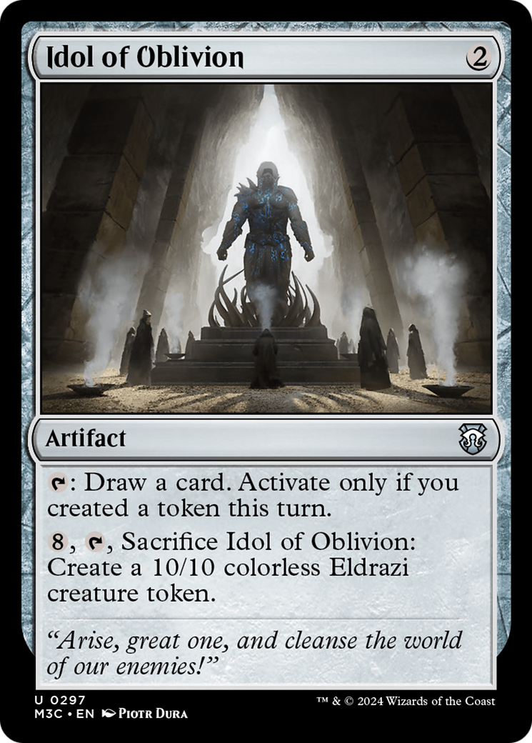 Idol of Oblivion (Ripple Foil) [Modern Horizons 3 Commander] | Anubis Games and Hobby