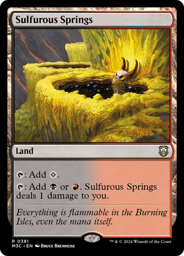 Sulfurous Springs (Ripple Foil) [Modern Horizons 3 Commander] | Anubis Games and Hobby