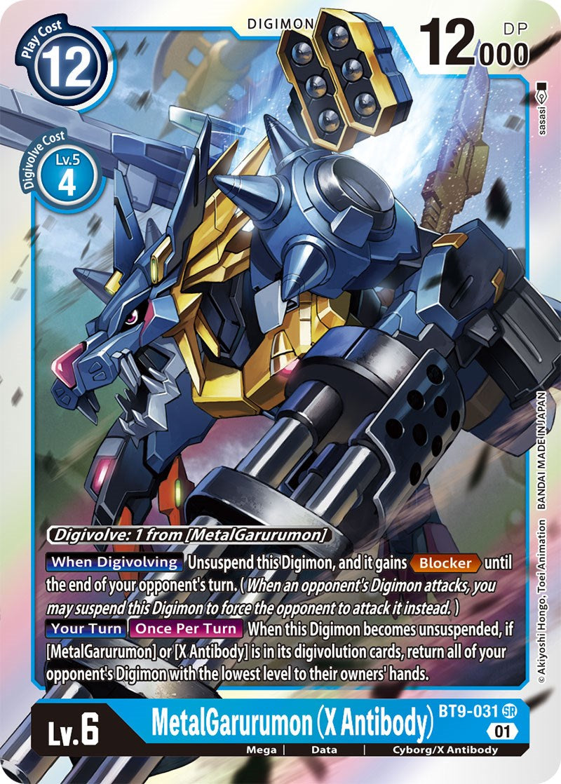 MetalGarurumon (X Antibody) [BT9-031] [X Record] | Anubis Games and Hobby