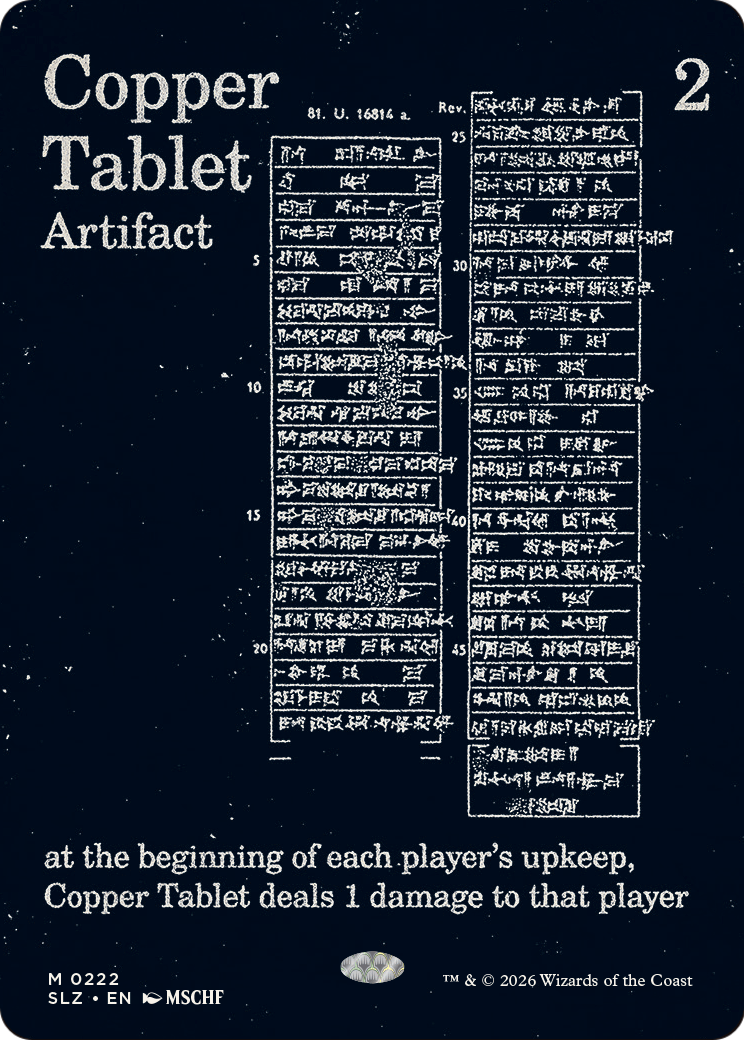 Copper Tablet (0222) [Secret Lair x MSCHF: The Zeta Set] | Anubis Games and Hobby