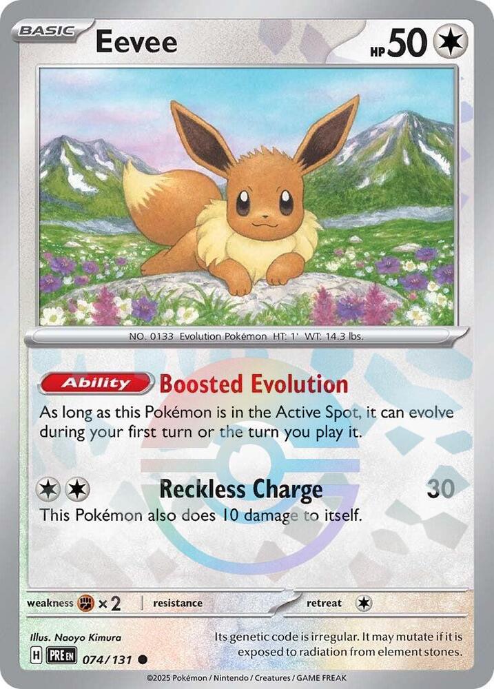 Eevee (074/131) (Poke Ball Pattern) [Scarlet & Violet: Prismatic Evolutions] | Anubis Games and Hobby