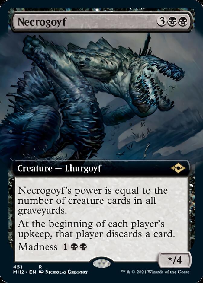 Necrogoyf (Extended Art) [Modern Horizons 2] | Anubis Games and Hobby