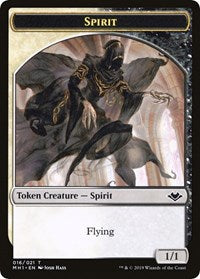 Spirit // Golem Double-Sided Token [Modern Horizons Tokens] | Anubis Games and Hobby