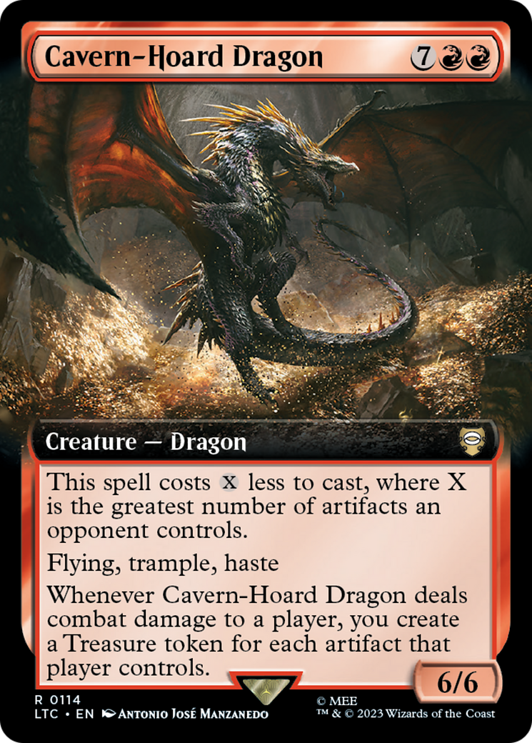 Cavern-Hoard Dragon (Extended Art) [The Lord of the Rings: Tales of Middle-Earth Commander] | Anubis Games and Hobby