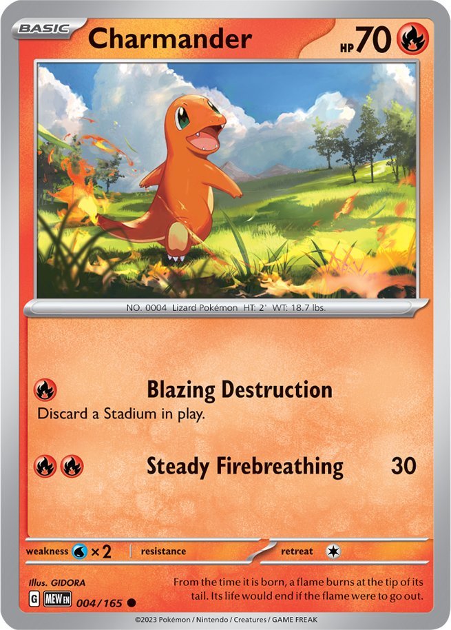 Charmander (004/165) [Scarlet & Violet: 151] | Anubis Games and Hobby