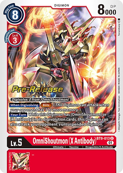 OmniShoutmon (X Antibody) [BT9-013] [X Record Pre-Release Promos] | Anubis Games and Hobby