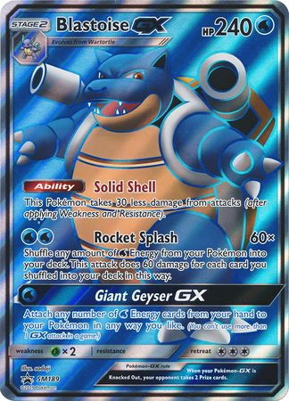 Blastoise GX (SM189) (Jumbo Card) [Sun & Moon: Black Star Promos] | Anubis Games and Hobby