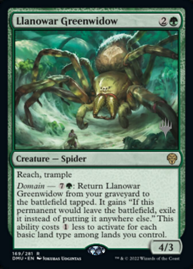 Llanowar Greenwidow (Promo Pack) [Dominaria United Promos] | Anubis Games and Hobby