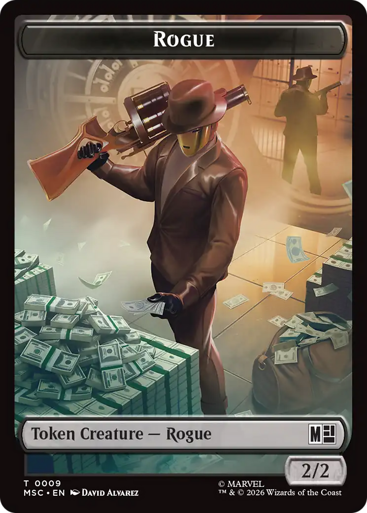 Treasure (022) // Rogue (009) Double-Sided Token [Marvel Super Heroes Commander Tokens] | Anubis Games and Hobby