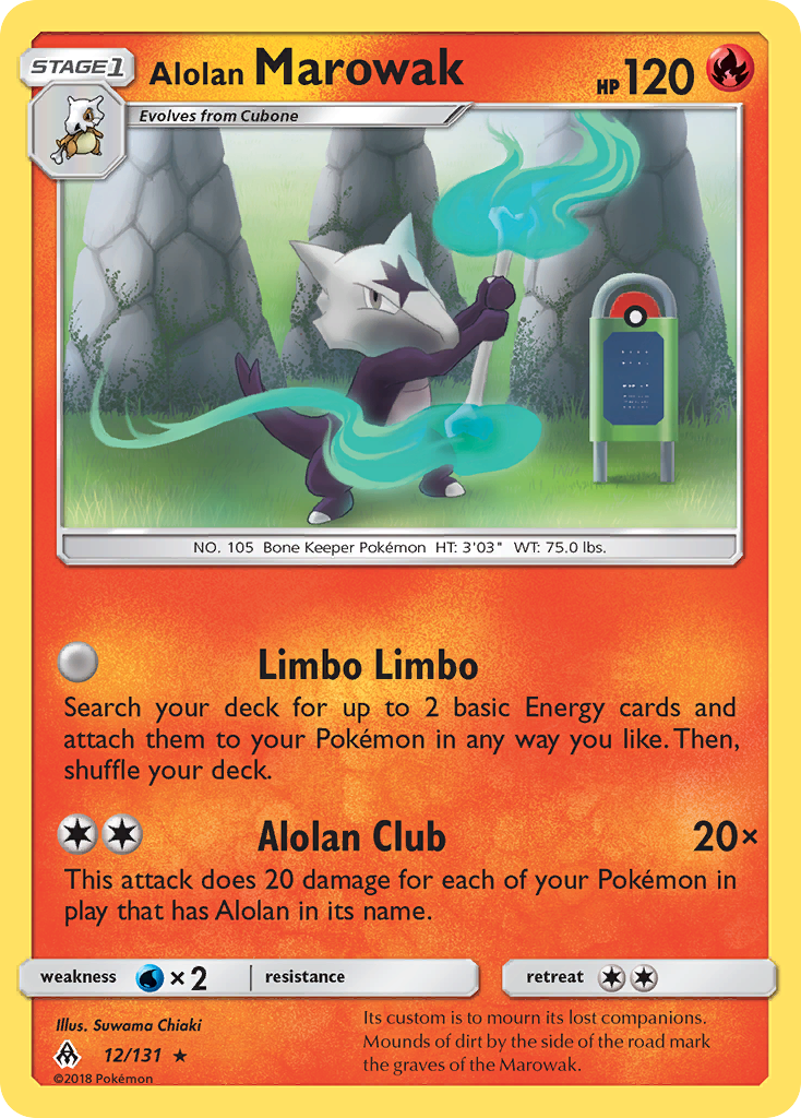 Alolan Marowak (12/131) [Sun & Moon: Forbidden Light] | Anubis Games and Hobby