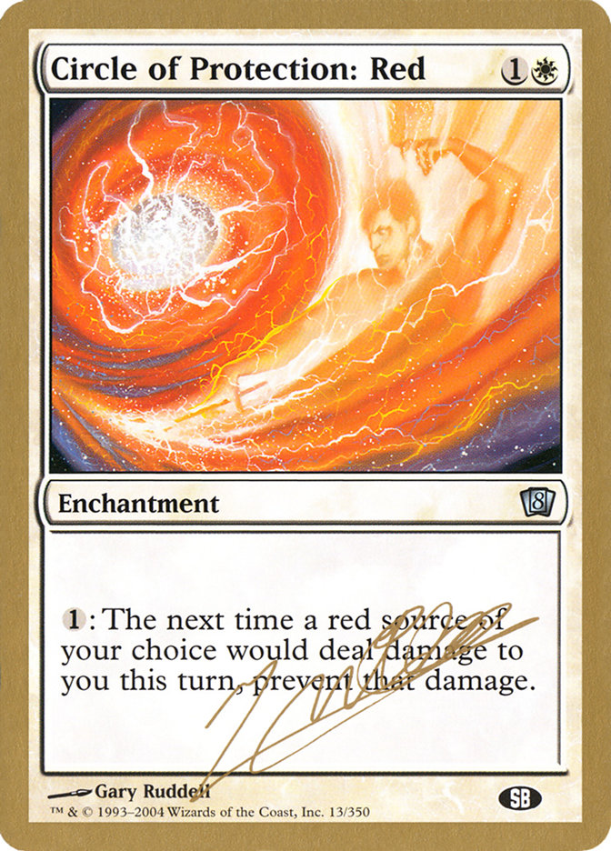 Circle of Protection: Red (Julien Nuijten) (SB) [World Championship Decks 2004] | Anubis Games and Hobby