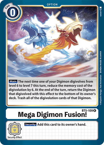 Mega Digimon Fusion! [BT5-109] [Battle of Omni] | Anubis Games and Hobby