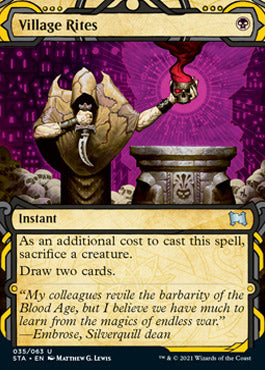Village Rites (Foil Etched) [Strixhaven: Mystical Archive] | Anubis Games and Hobby