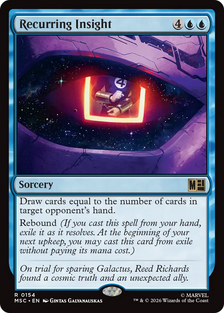 Recurring Insight (Surge Foil) [Marvel Super Heroes Commander] | Anubis Games and Hobby
