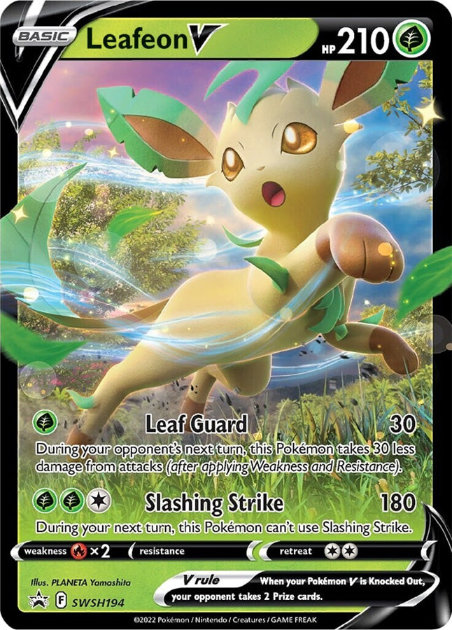 Leafeon V (SWSH194) [Sword & Shield: Black Star Promos] | Anubis Games and Hobby