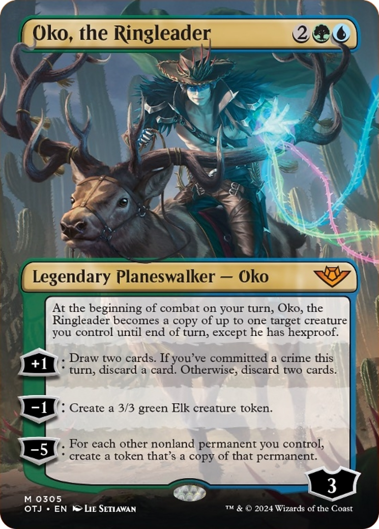 Oko, the Ringleader (Borderless) [Outlaws of Thunder Junction] | Anubis Games and Hobby