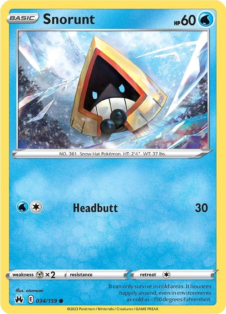 Snorunt (034/159) [Sword & Shield: Crown Zenith] | Anubis Games and Hobby