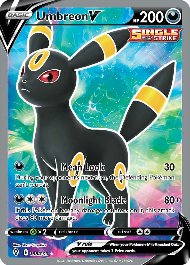 Umbreon V (188/203) [Sword & Shield: Evolving Skies] | Anubis Games and Hobby