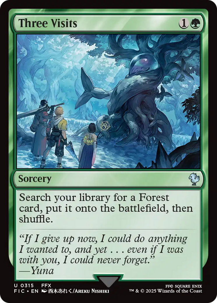 Three Visits [FINAL FANTASY Commander] | Anubis Games and Hobby