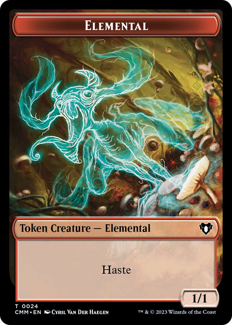 Elemental Token (24) [Commander Masters Tokens] | Anubis Games and Hobby