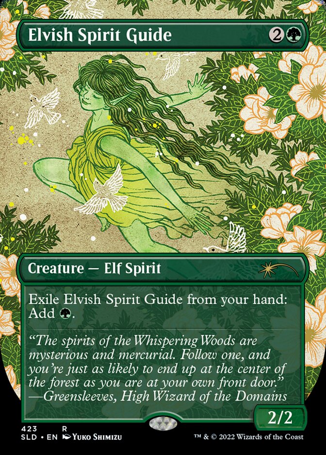 Elvish Spirit Guide (Borderless) [Secret Lair Drop Series] | Anubis Games and Hobby