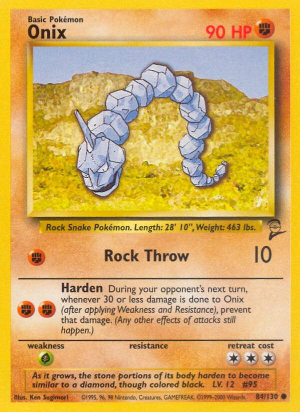 Onix (84/130) [Base Set 2] | Anubis Games and Hobby