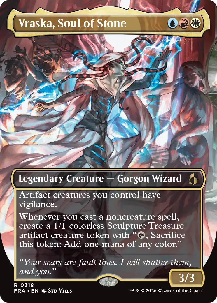 Vraska, Soul of Stone (Borderless) [Reality Fracture] | Anubis Games and Hobby