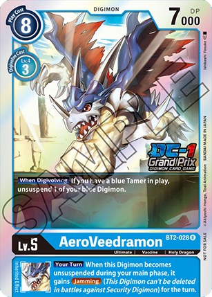 AeroVeedramon [BT2-028] (DC-1 Grand Prix) [Release Special Booster Promos] | Anubis Games and Hobby