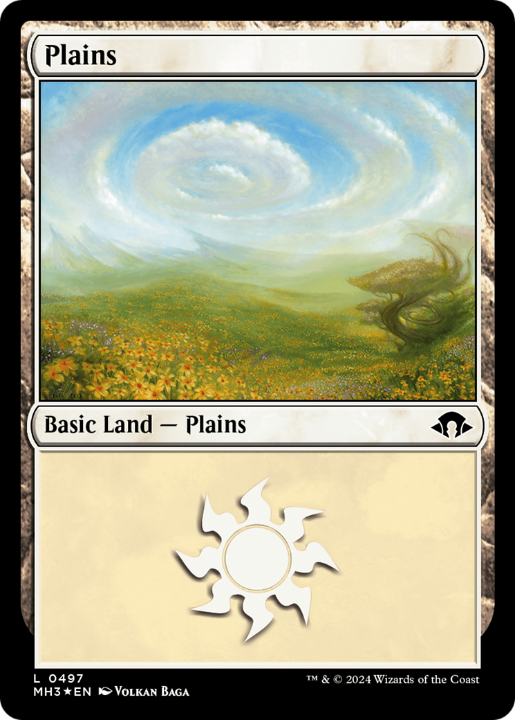 Plains (0497) (Ripple Foil) [Modern Horizons 3] | Anubis Games and Hobby