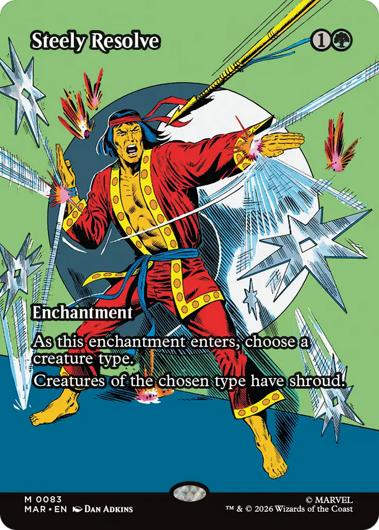 Steely Resolve (Borderless) [Marvel Universe: Eternal-Legal] | Anubis Games and Hobby