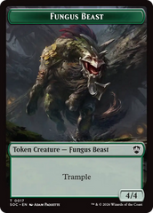Goat // Fungus Beast Double-Sided Token [Secrets of Strixhaven Commander Tokens] | Anubis Games and Hobby