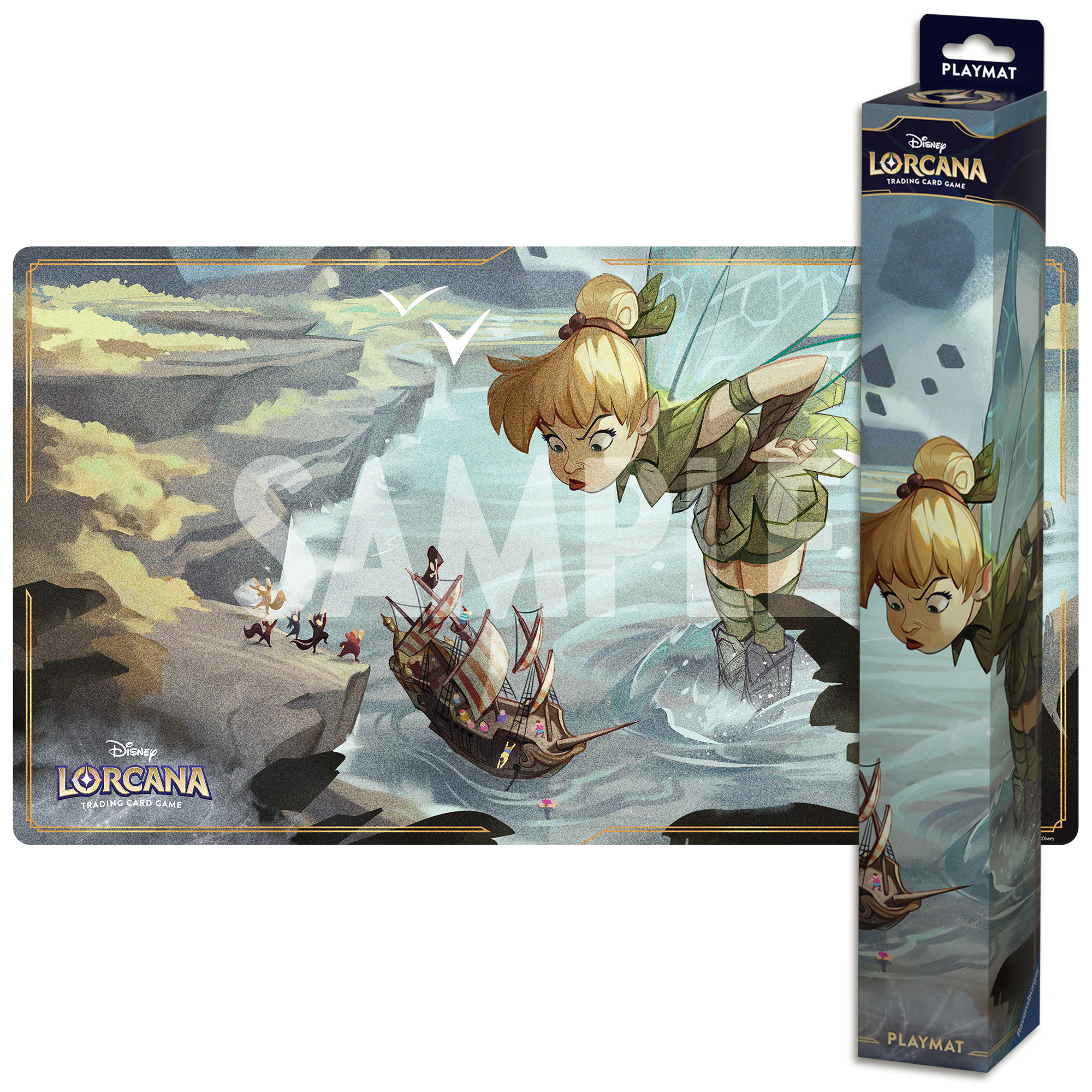 Lorcana TCG: Ursula's Return Neoprene Mat - Giant Tinkerbell | Anubis Games and Hobby