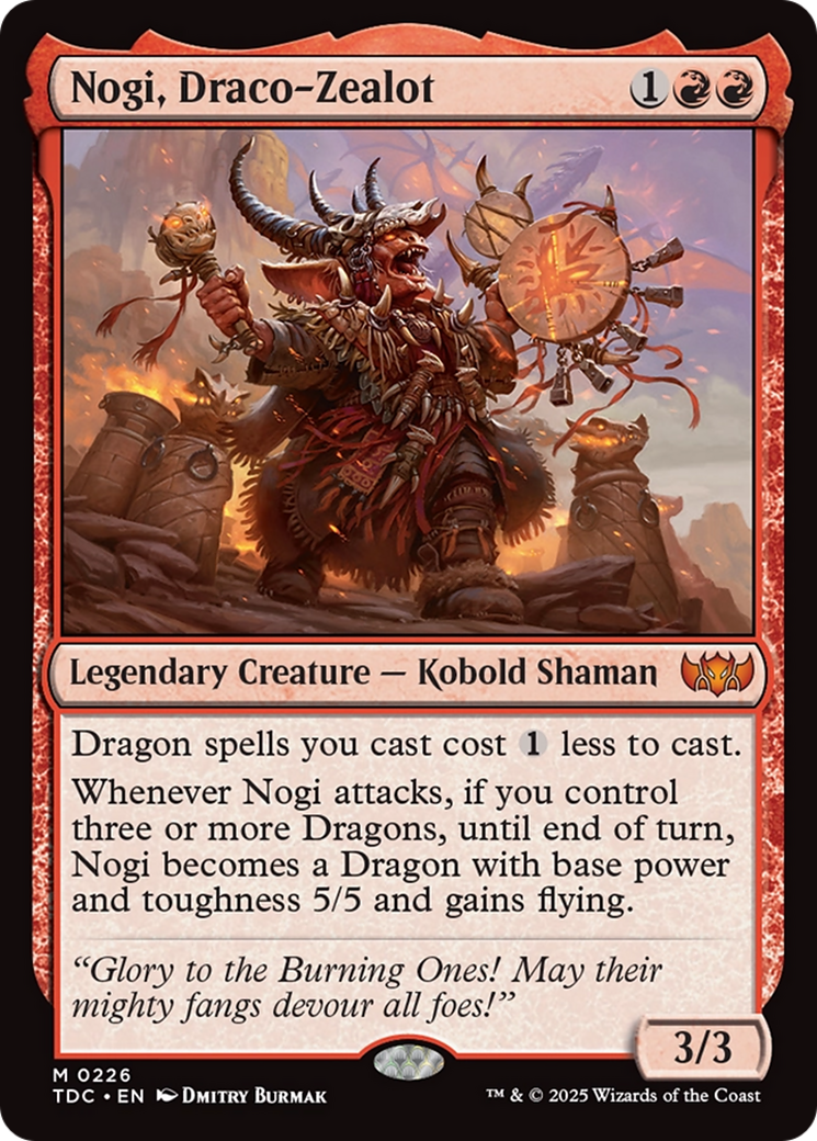 Nogi, Draco-Zealot [Tarkir: Dragonstorm Commander] | Anubis Games and Hobby