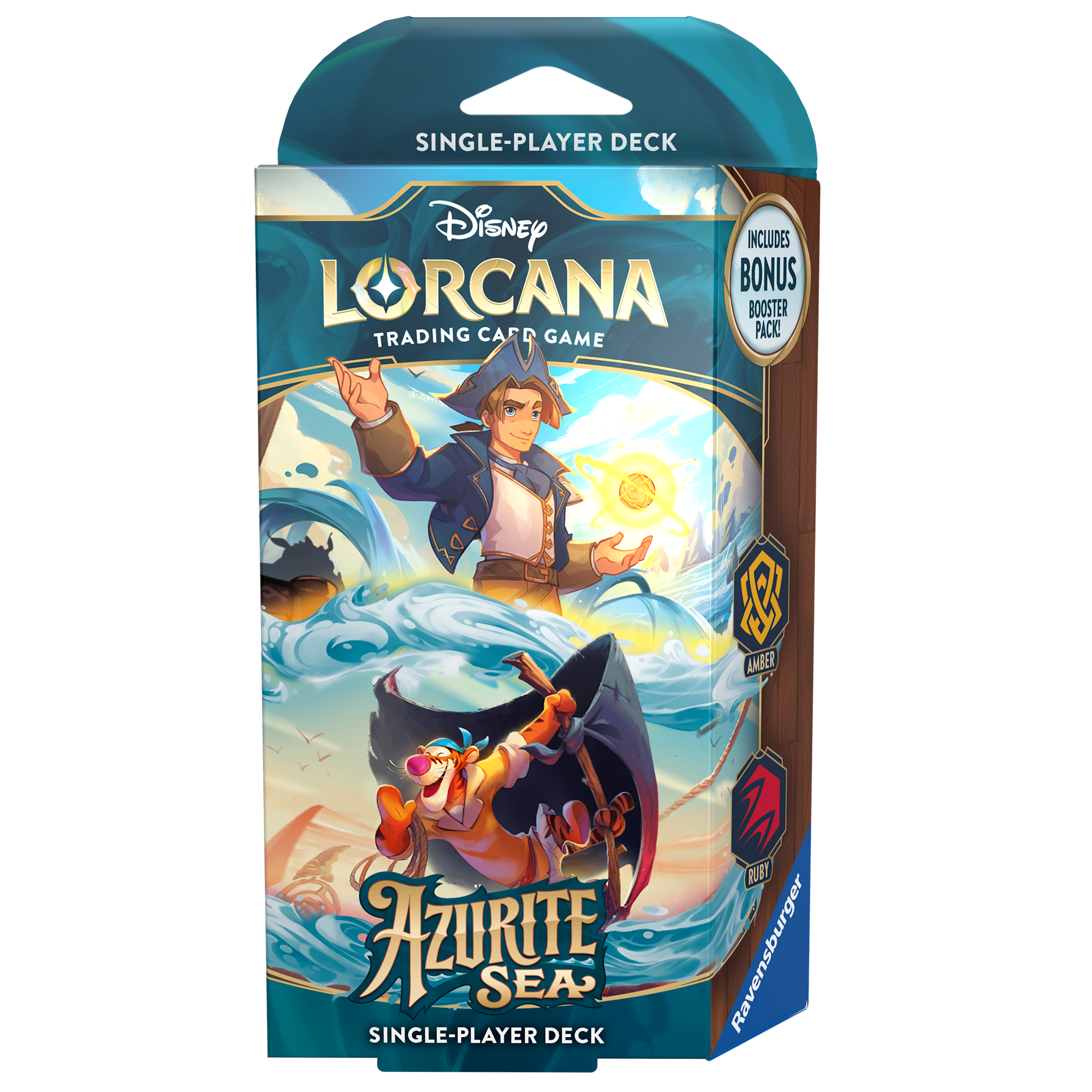 Lorcana TCG: Azurite Sea Starter Deck - Amber & Ruby | Anubis Games and Hobby