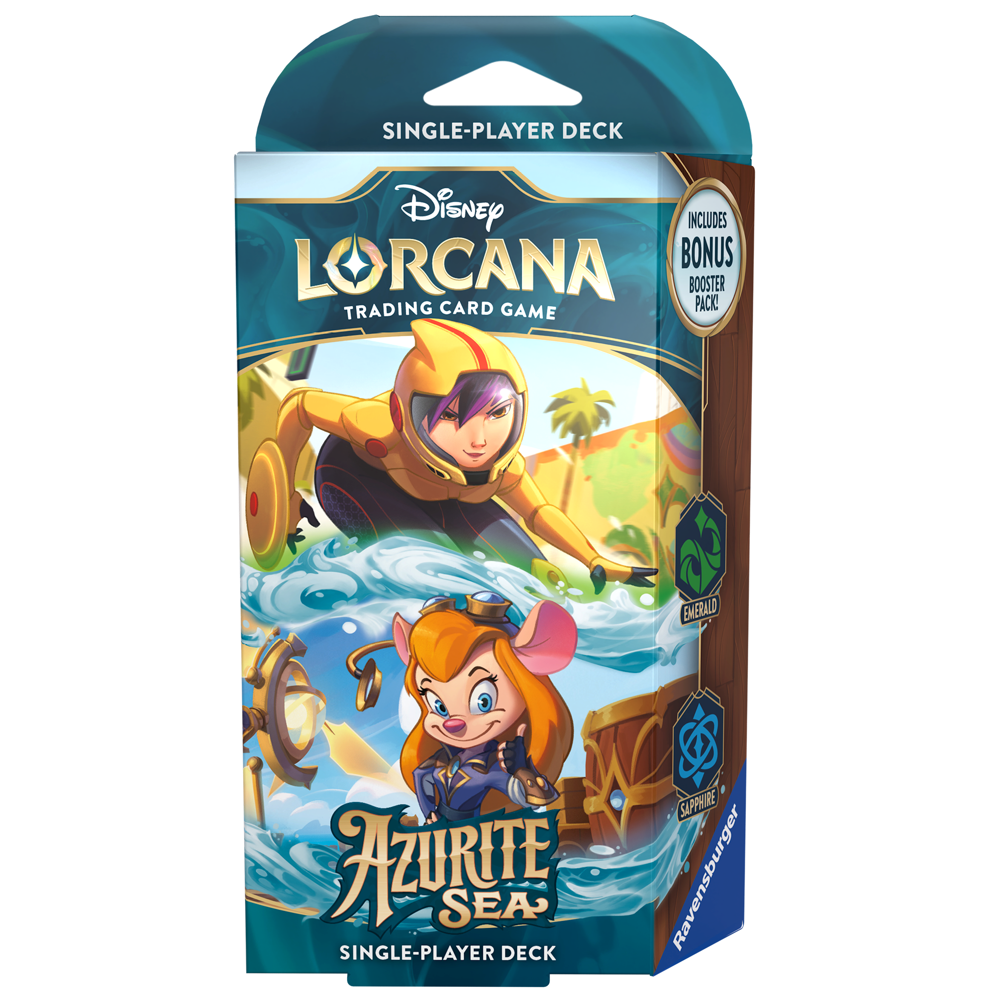 Lorcana TCG: Azurite Sea Starter Deck - Emerald & Sapphire | Anubis Games and Hobby