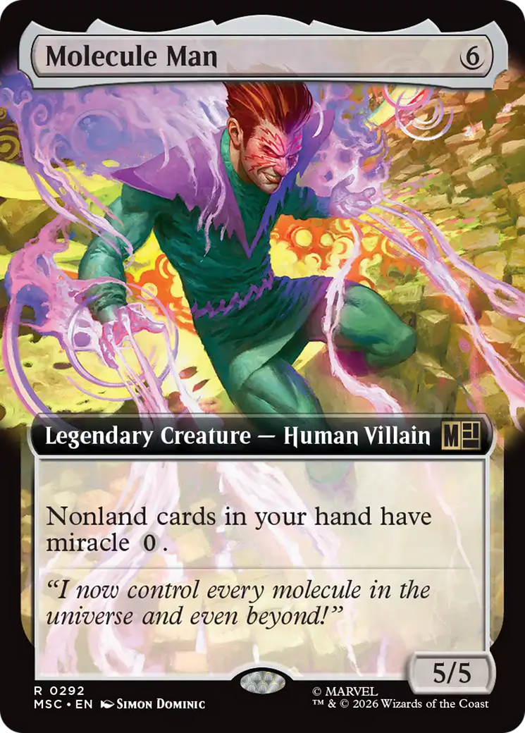 Molecule Man (Extended Art) [Marvel Super Heroes Commander] | Anubis Games and Hobby