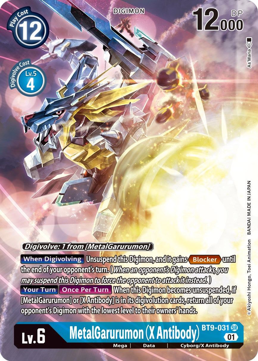 MetalGarurumon (X Antibody) [BT9-031] (Alternate Art) [X Record] | Anubis Games and Hobby